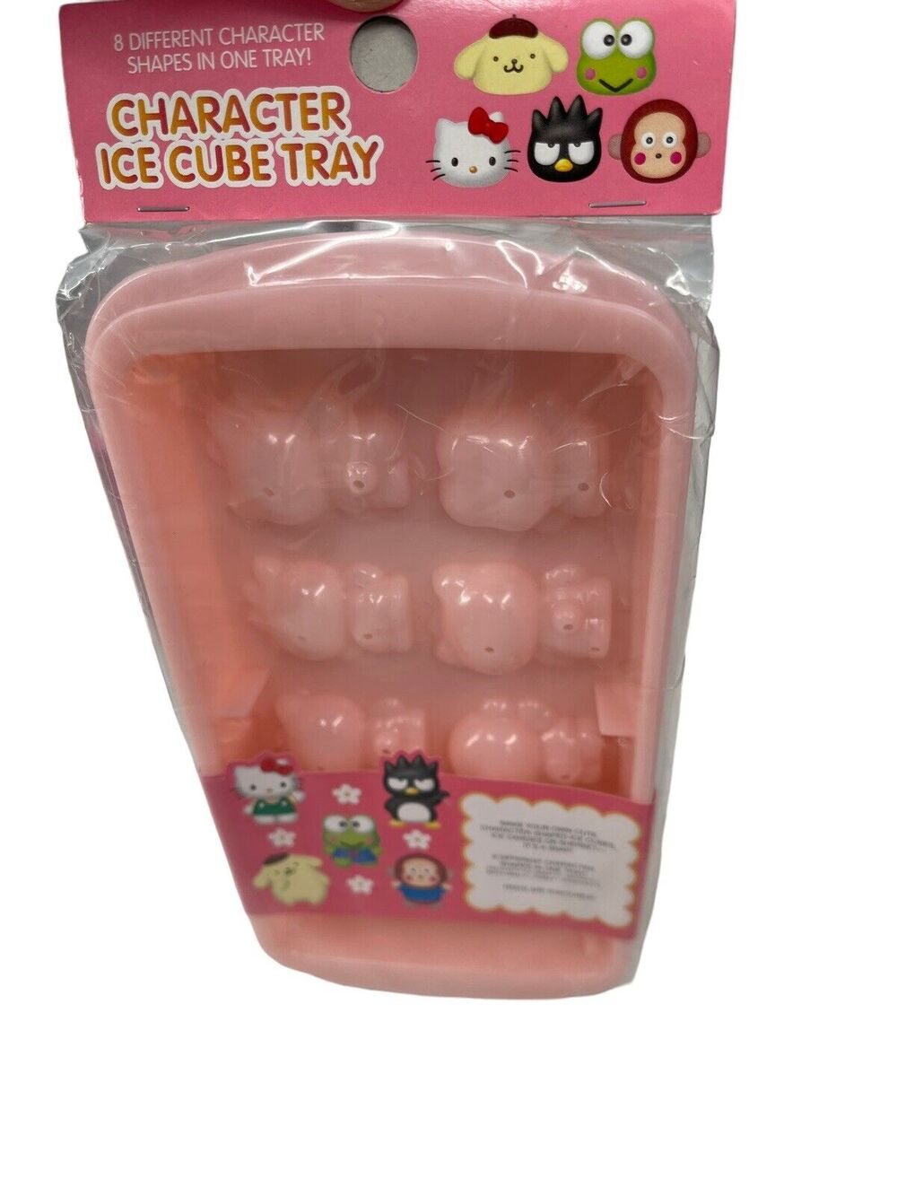 New Vintage 2000 Sanrio Character Ice Cube Tray Hello Kitty Mimmy Keroppi Purin